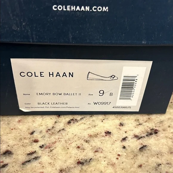 Cole Haan Women's Black Emory bow ballet flats Flats with Bow Accent size 9 - Picture 2 of 7